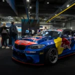 Fanatec Stand auf SimRacing Expo 2024 mit Red Bull Drift Car
